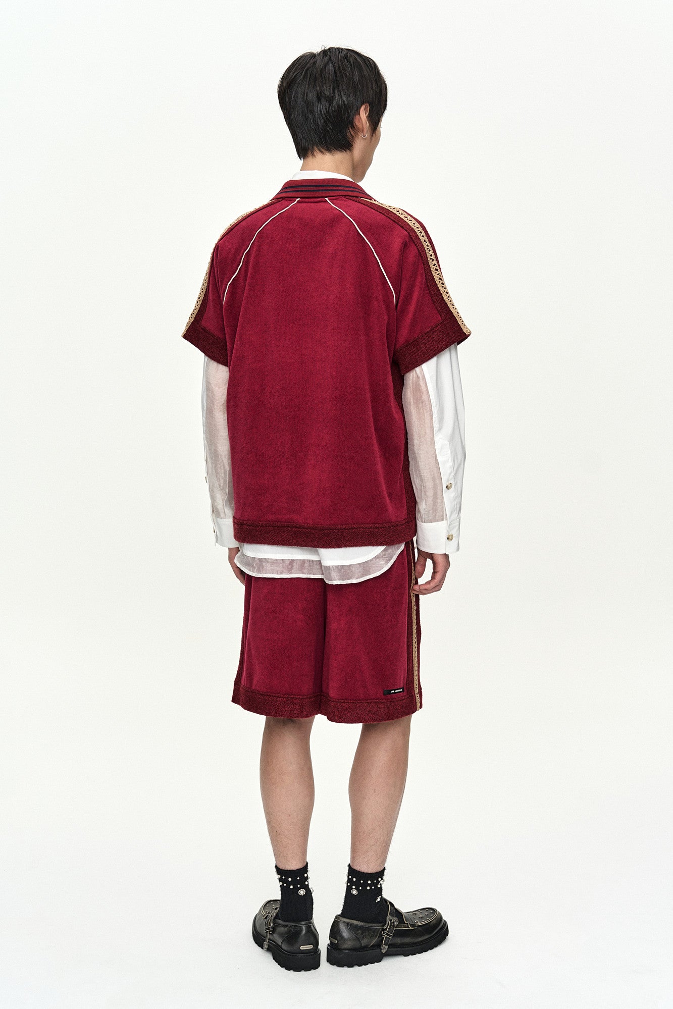 Andersson Bell - Lagos Terry Shorts (Wine) product image 3 | TRAB K-Fashion Australia