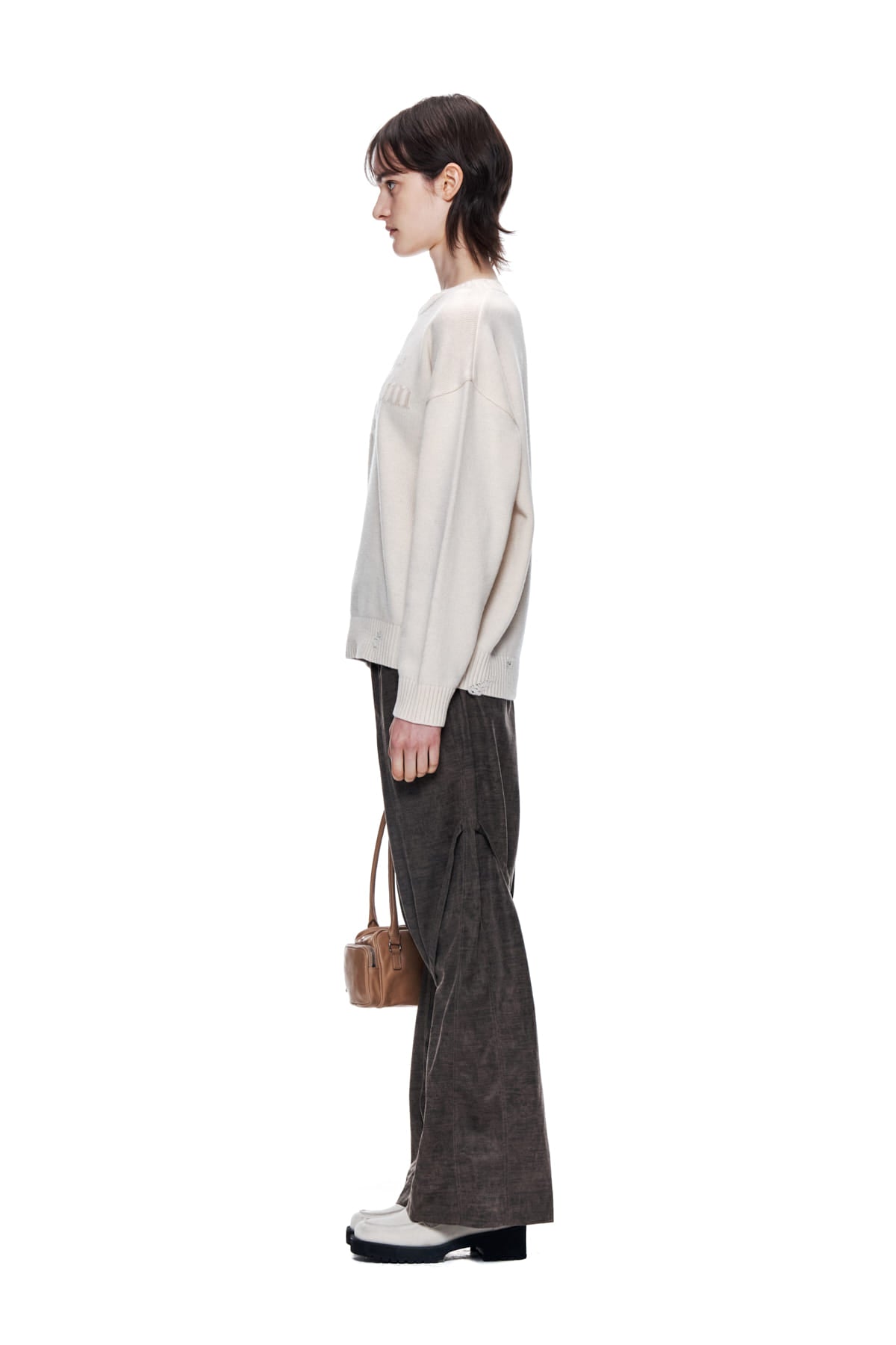 Matin Kim - Matin Sleeve Line Knit Pullover (Ivory) product image 6 | TRAB K-Fashion Australia