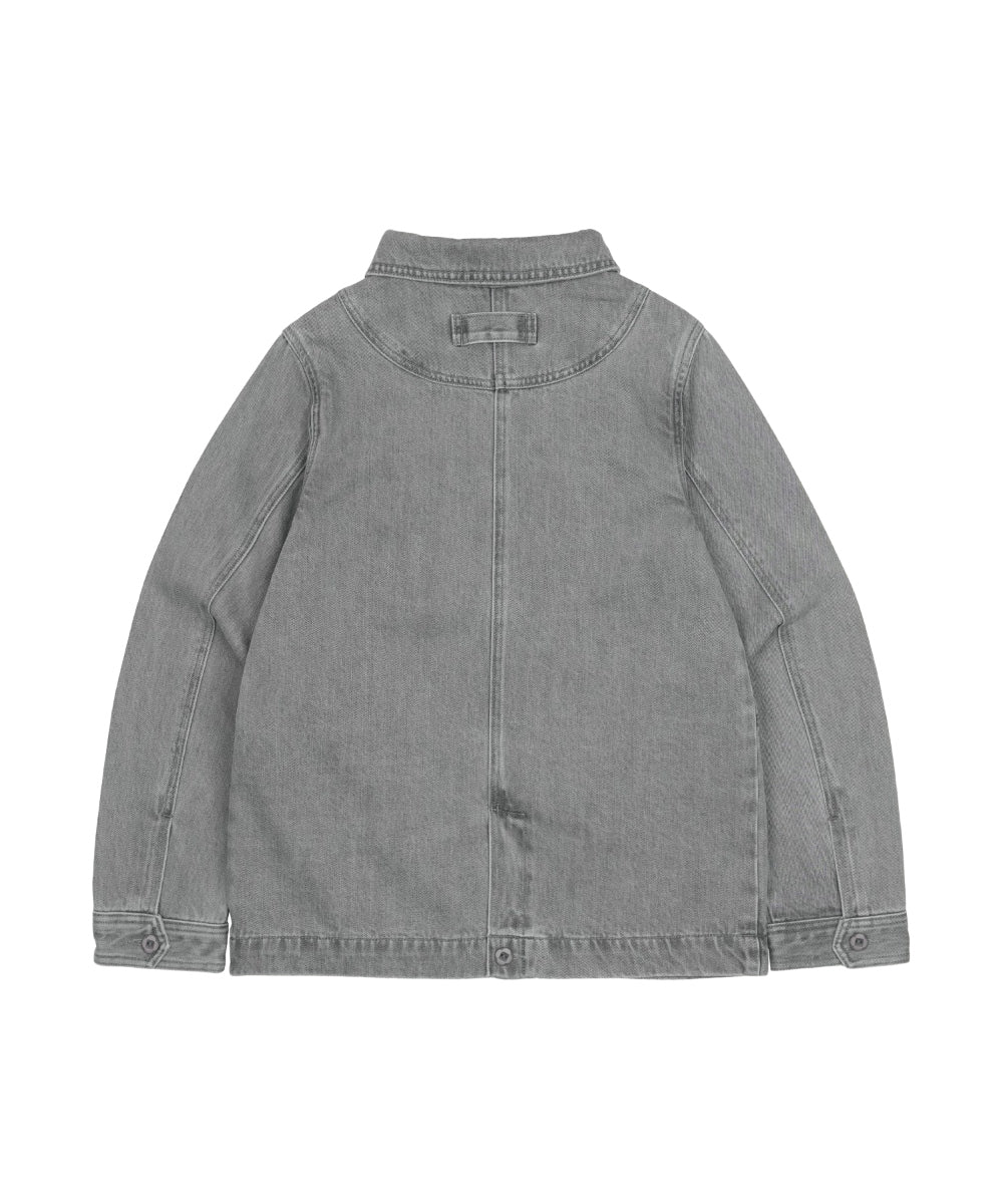 Coyseio - Aged Midi Denim Jacket (Grey) product image 16 | TRAB K-Fashion Australia