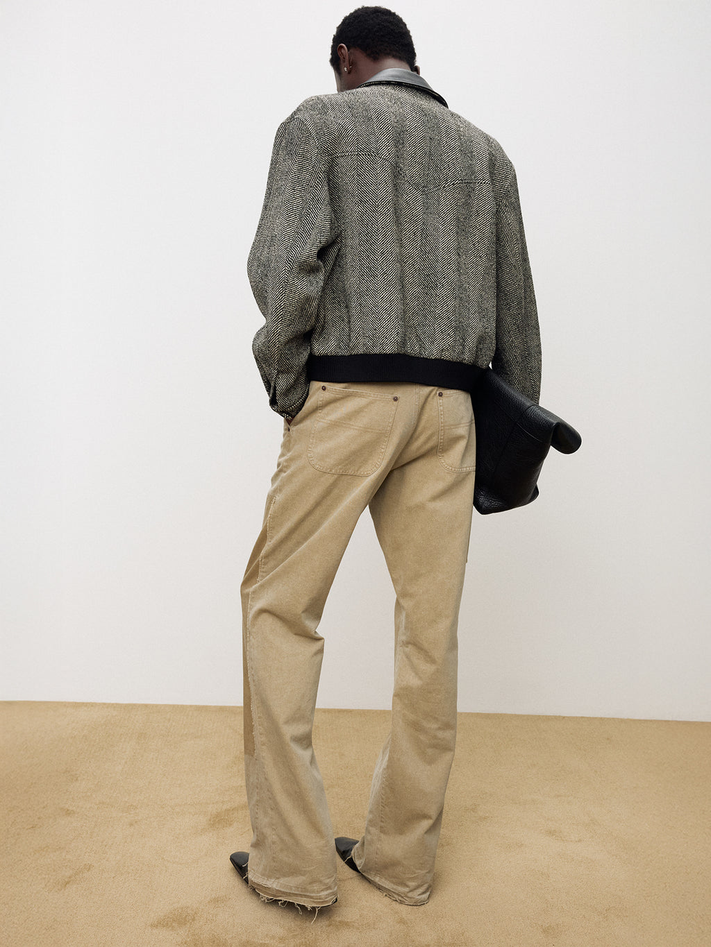 Tonywack - Vintage Effect Flared Carpenter Pants (Faded Beige) product image 5 | TRAB K-Fashion Australia