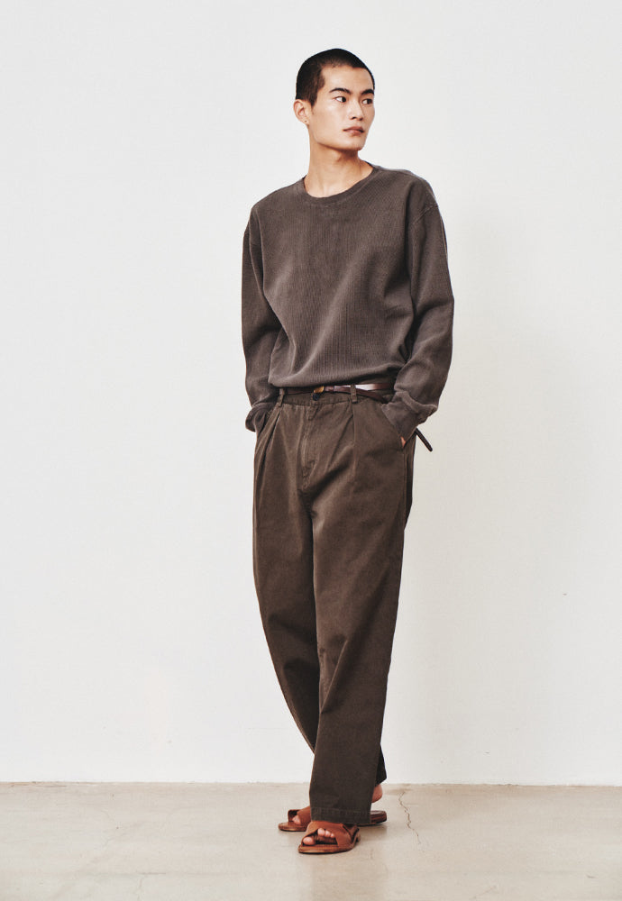 Art if acts - Garment Dyed Waffle Sleeve (Faded Charcoal) product image 3 | TRAB K-Fashion Australia