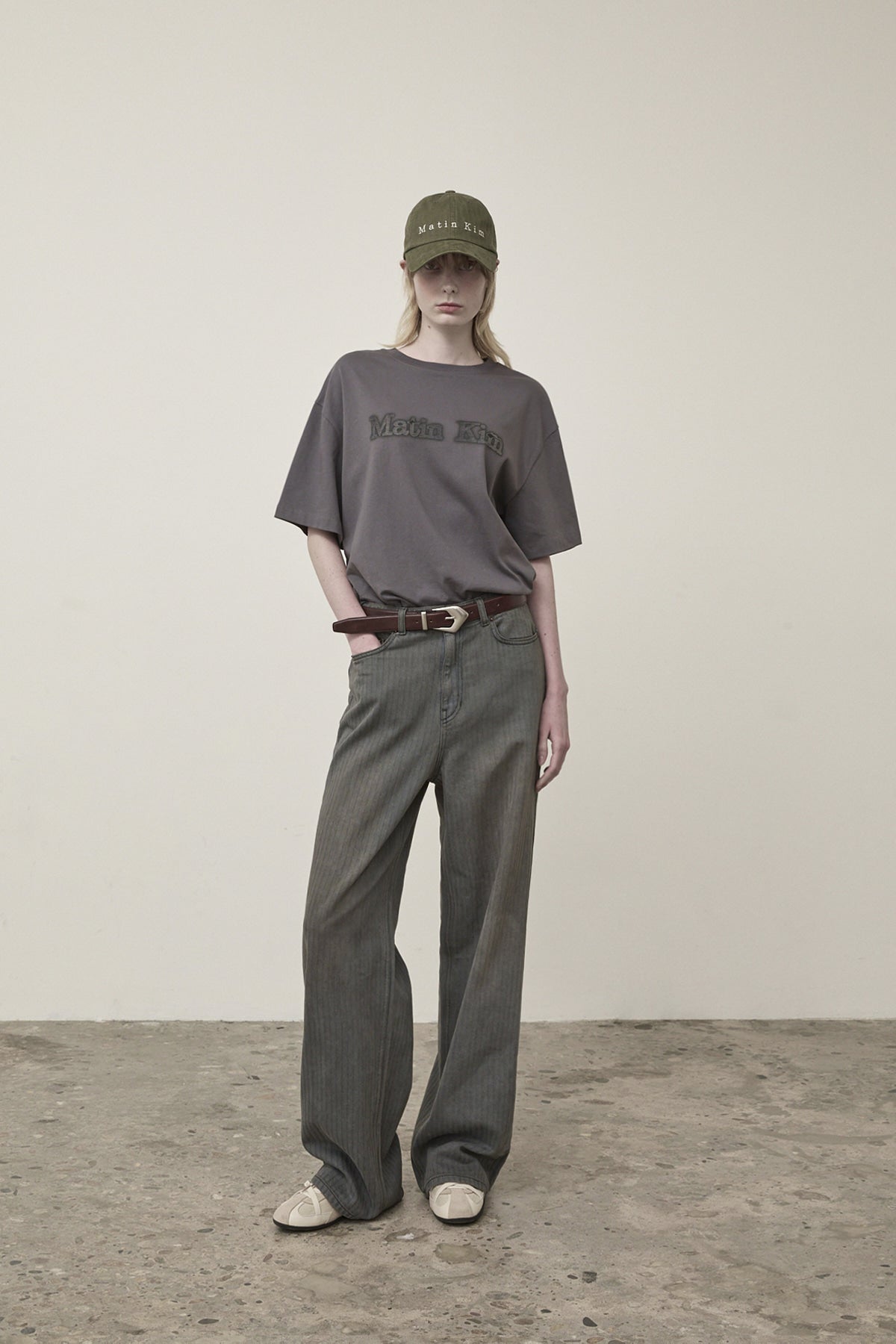 Matin Kim - Vintage Logo Graphic Top (Charcoal) product image 8 | TRAB K-Fashion Australia