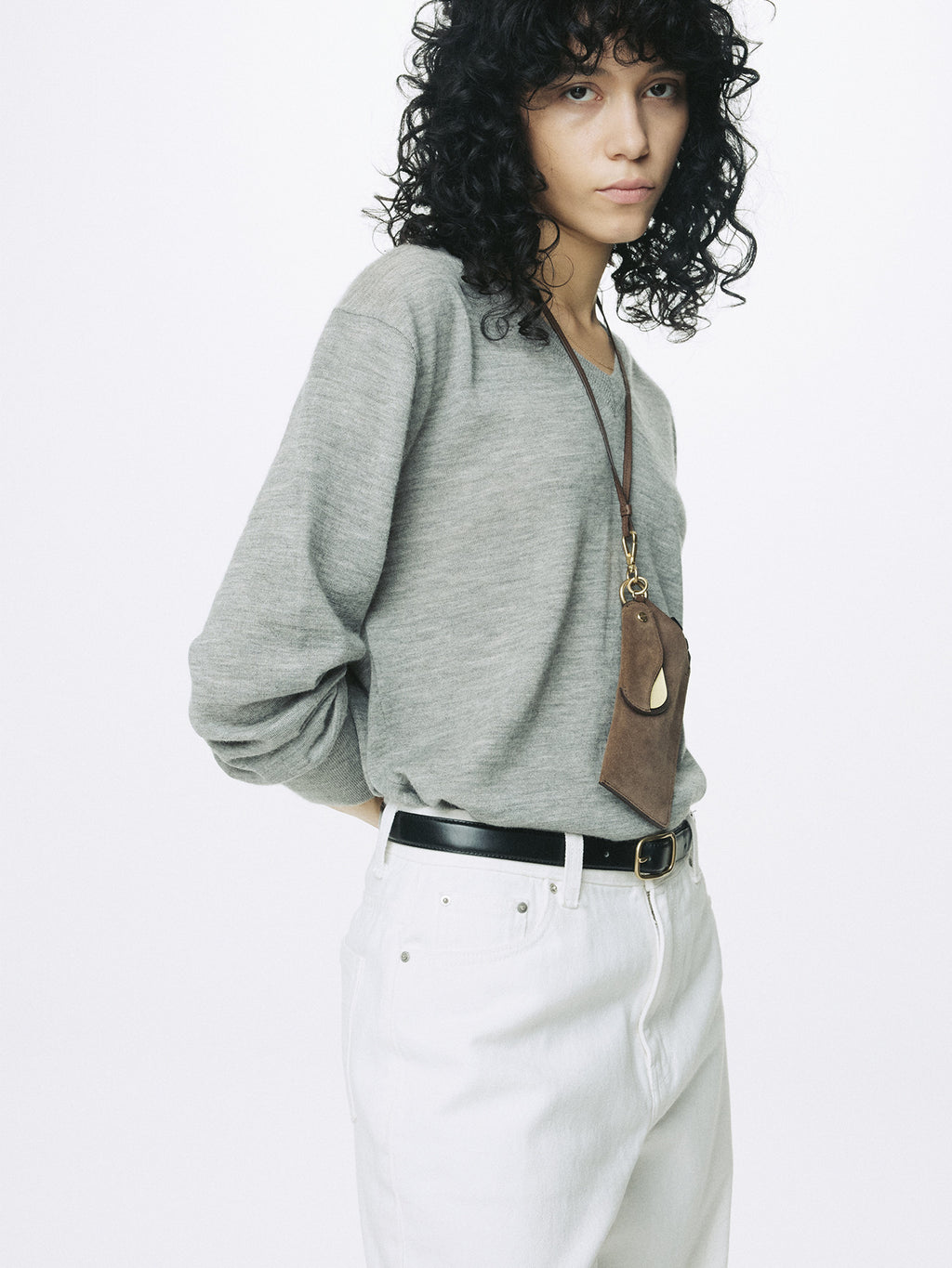 Tonywack - Wide-Leg Baggy Denim Jeans (Off White) product image 7 | TRAB K-Fashion Australia