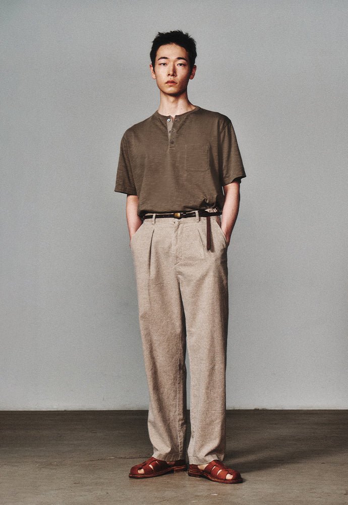 Art if acts - Henley S/S Tee (Mud Brown) product image 5 | TRAB K-Fashion Australia