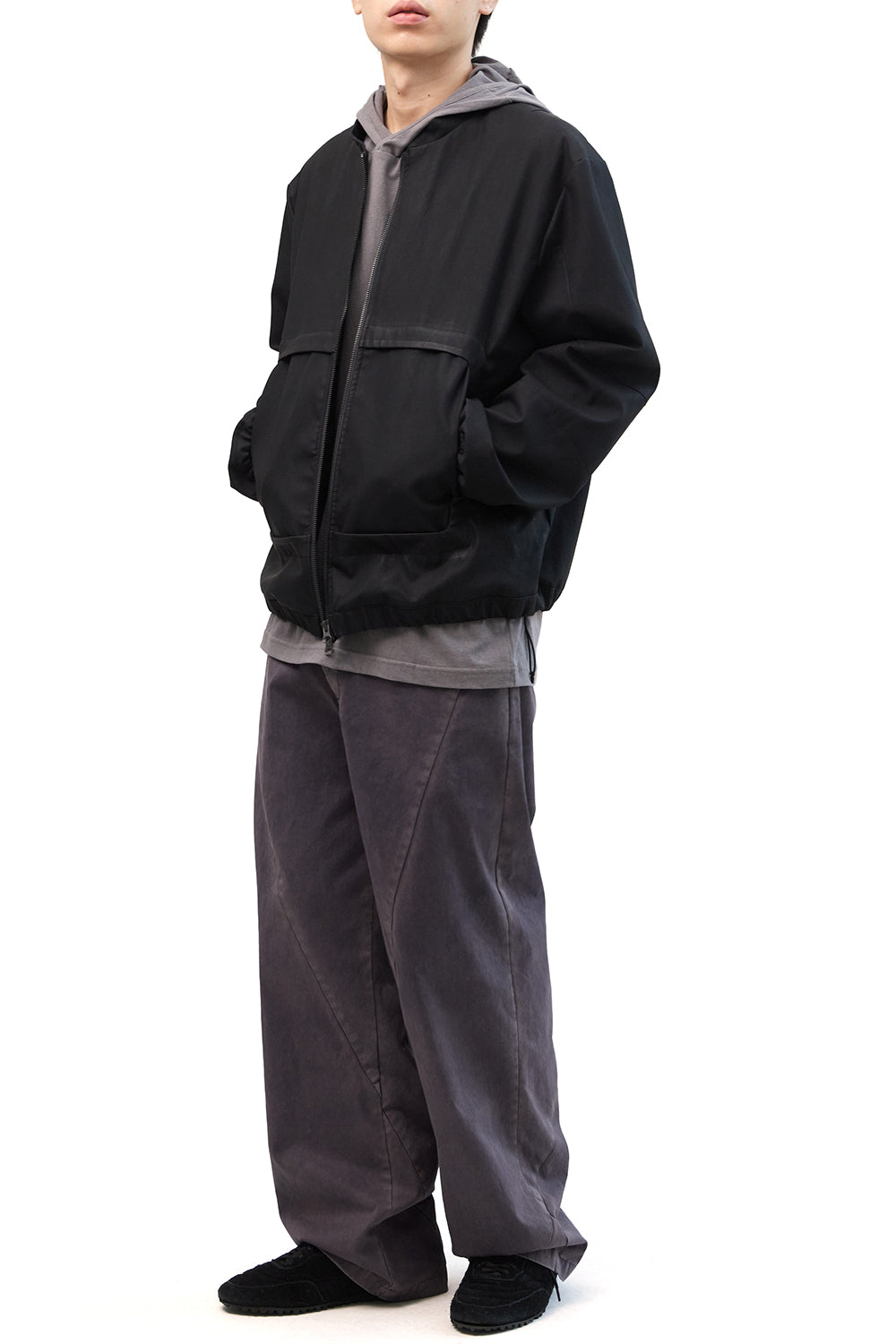 Hatchingroom - Square Jacket Faux Leather (Black) product image 10 | TRAB K-Fashion Australia