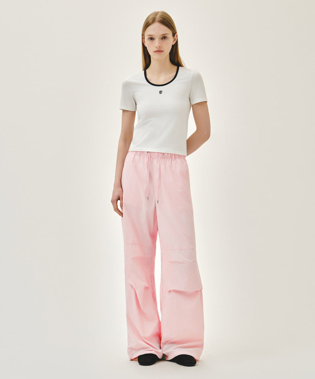 Marithe & Francois Girbaud - Deep Neck Ringer Tee (White) product image 5 | TRAB K-Fashion Australia