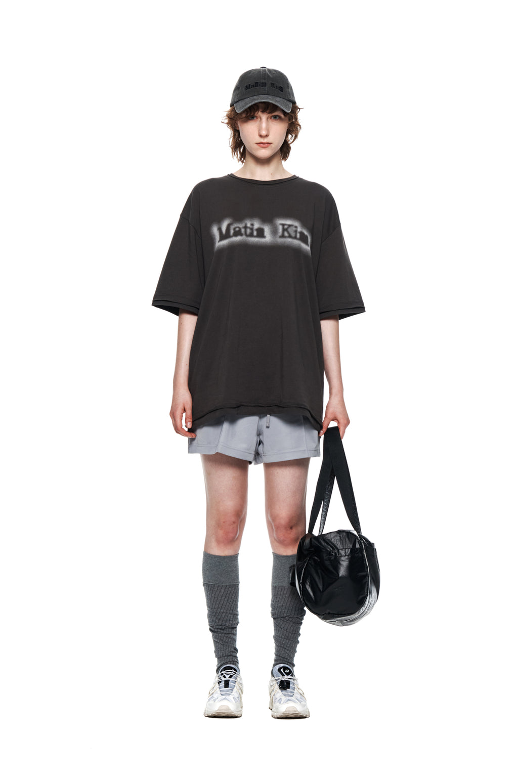 Matin Kim - Track Short Pants (Light Grey) product image 5 | TRAB K-Fashion Australia