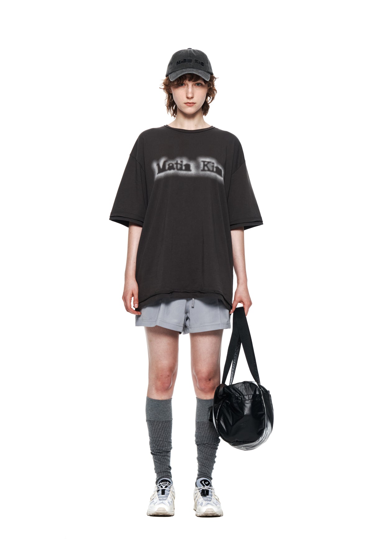 Matin Kim - Track Short Pants (Light Grey) product image 5 | TRAB K-Fashion Australia