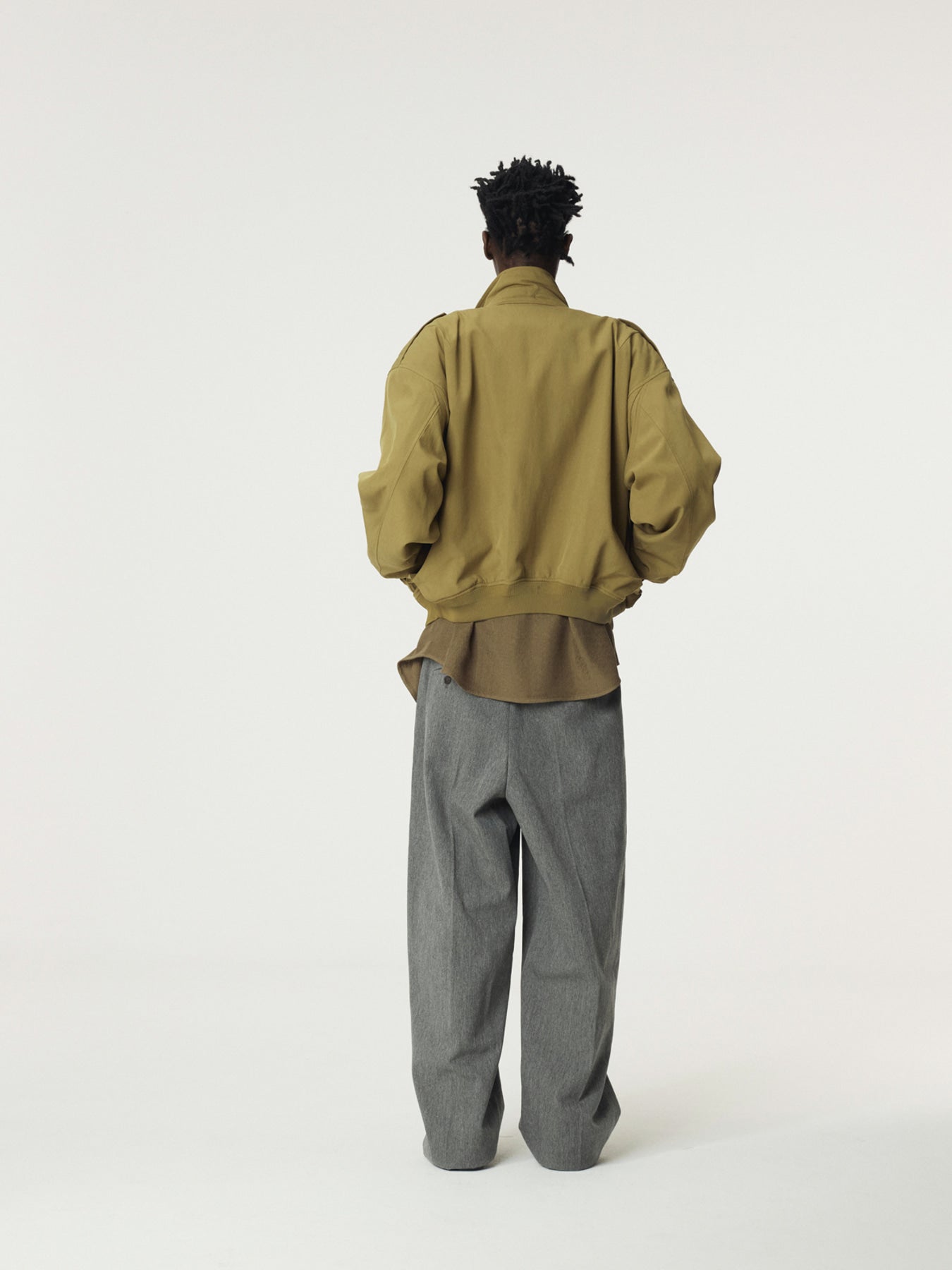 Recto - Vintage Pressed Crease Jumper (Olive) product image 3 | TRAB K-Fashion Australia