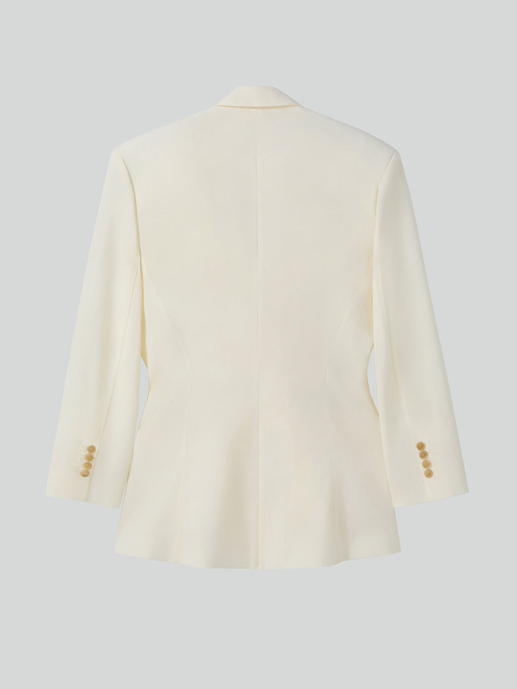 Recto - Drape Detail Suit Jacket (Ivory) product image 6 | TRAB K-Fashion Australia