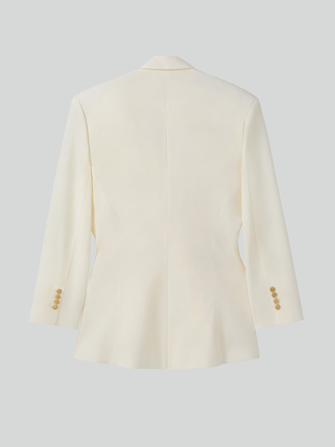 Recto - Drape Detail Suit Jacket (Ivory) product image 6 | TRAB K-Fashion Australia