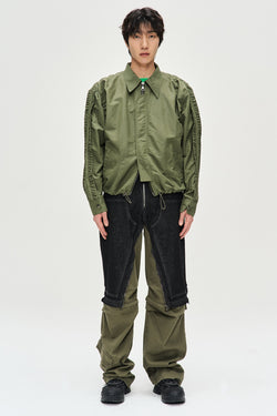 Andersson Bell - Cardin Zip-Up Jacket (Khaki) product image 1 | TRAB K-Fashion Australia