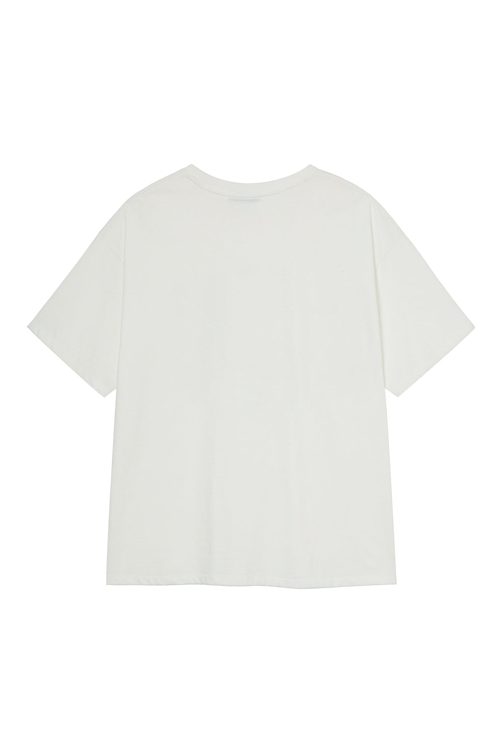 Deinet - D Lettering Graphic Oversized T-Shirt (White) product image 2 | TRAB K-Fashion Australia