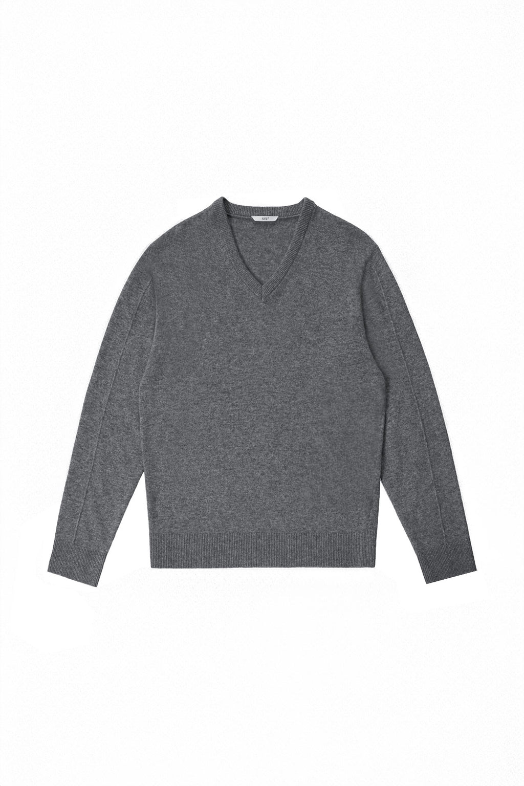 STU - Pin Tuck V-neck Knit (Grey) product image 17 | TRAB K-Fashion Australia
