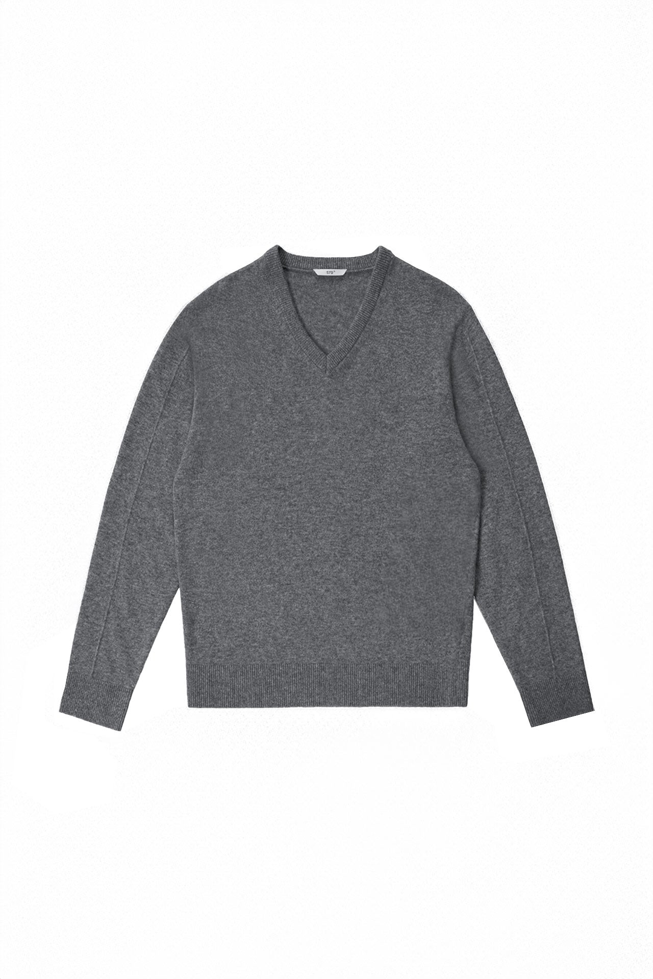 STU - Pin Tuck V-neck Knit (Grey) product image 17 | TRAB K-Fashion Australia