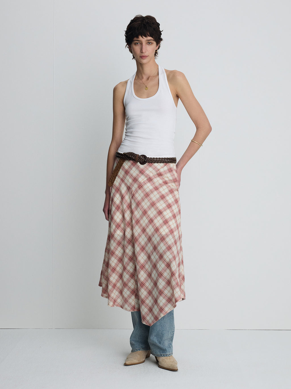 Tonywack - Halter-Neck Sleeveless Top (Off White) product image 5 | TRAB K-Fashion Australia