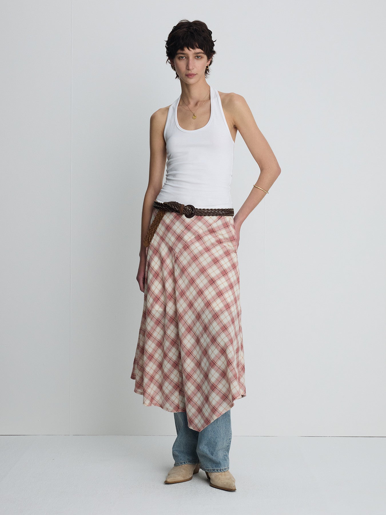 Tonywack - Halter-Neck Sleeveless Top (Off White) product image 5 | TRAB K-Fashion Australia
