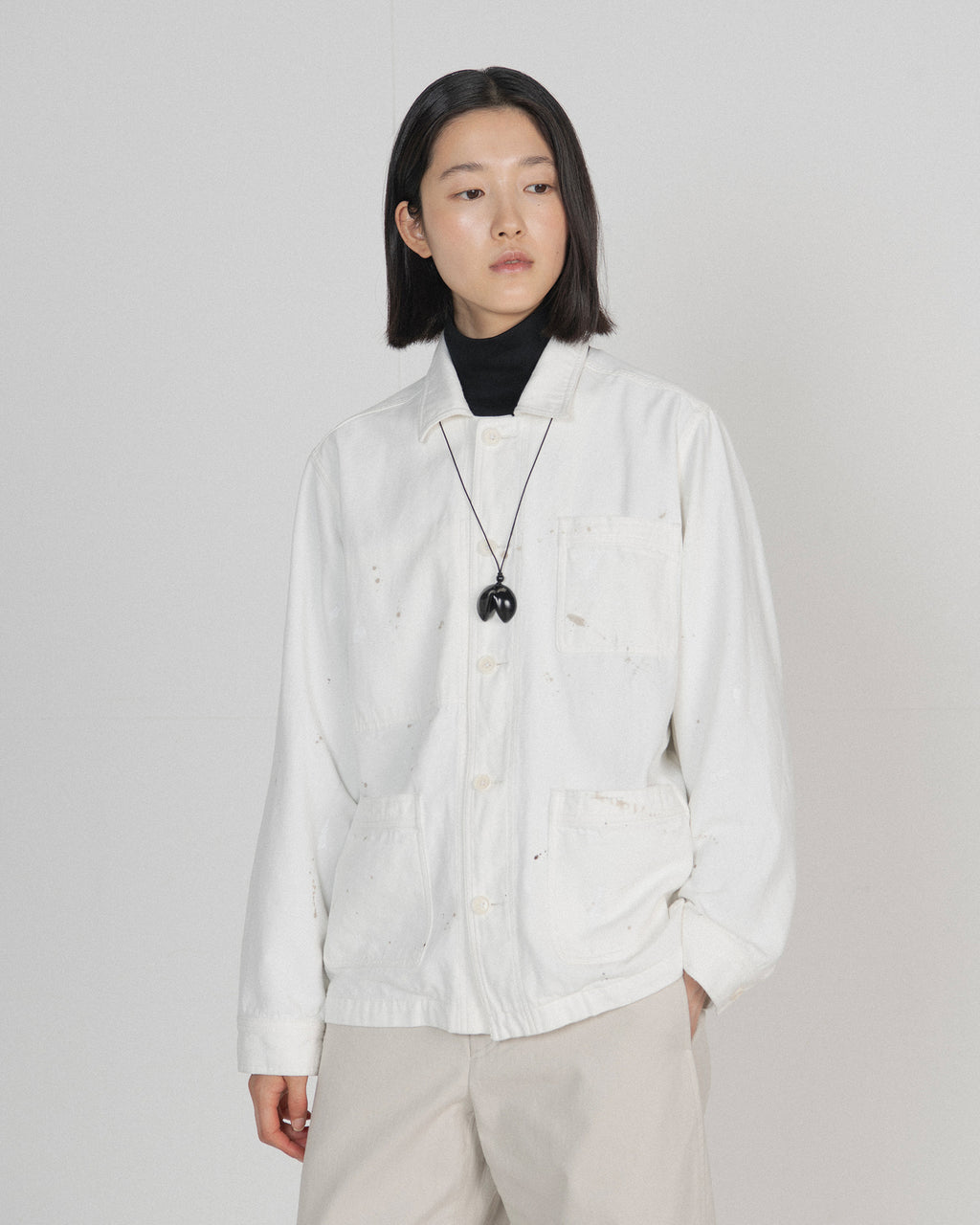Brownyard - French Work Jacket (Ivory) product image 3 | TRAB K-Fashion Australia
