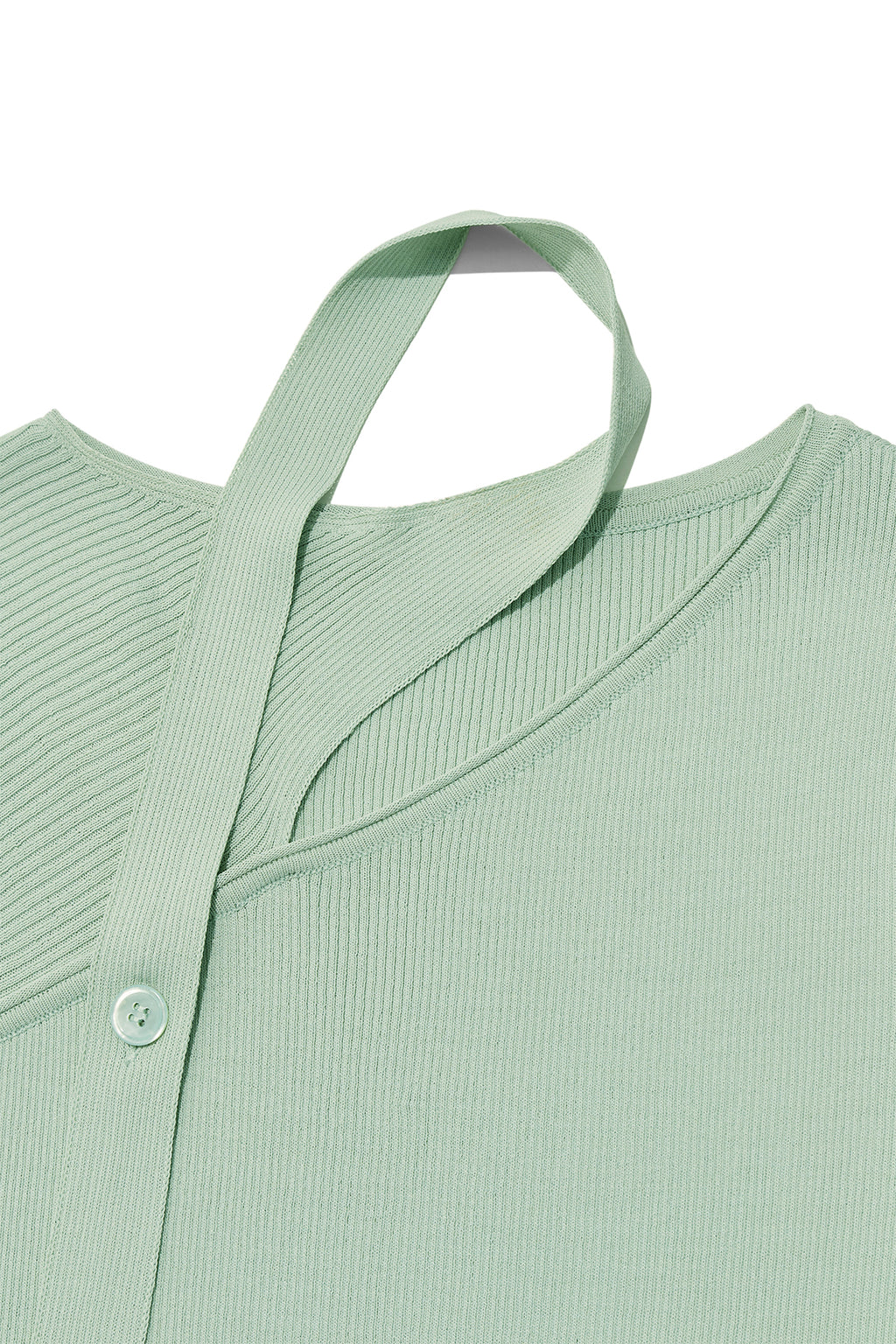Matin Kim - Scarf Point Knit Top (Mint) product image 3 | TRAB K-Fashion Australia