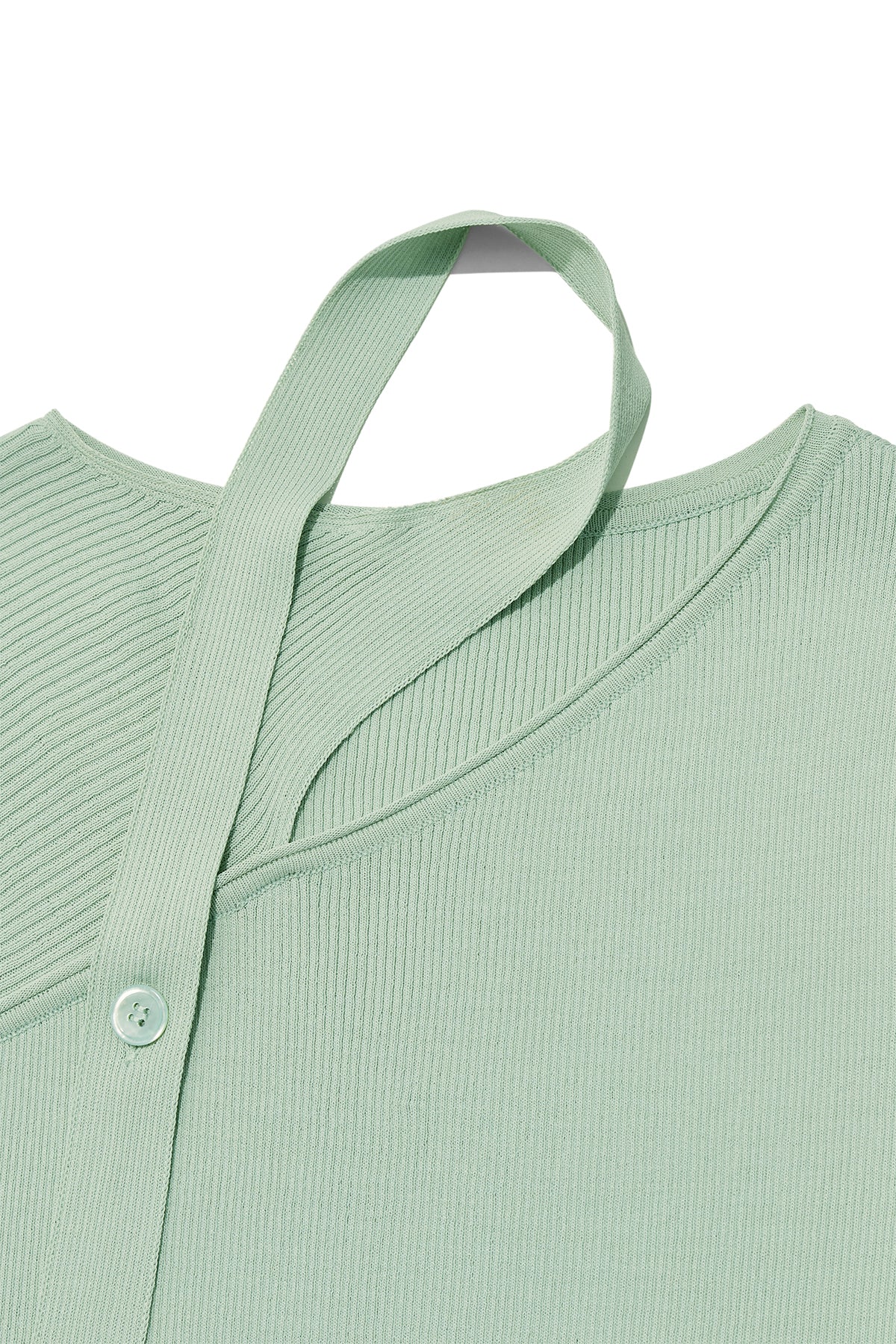 Matin Kim - Scarf Point Knit Top (Mint) product image 3 | TRAB K-Fashion Australia