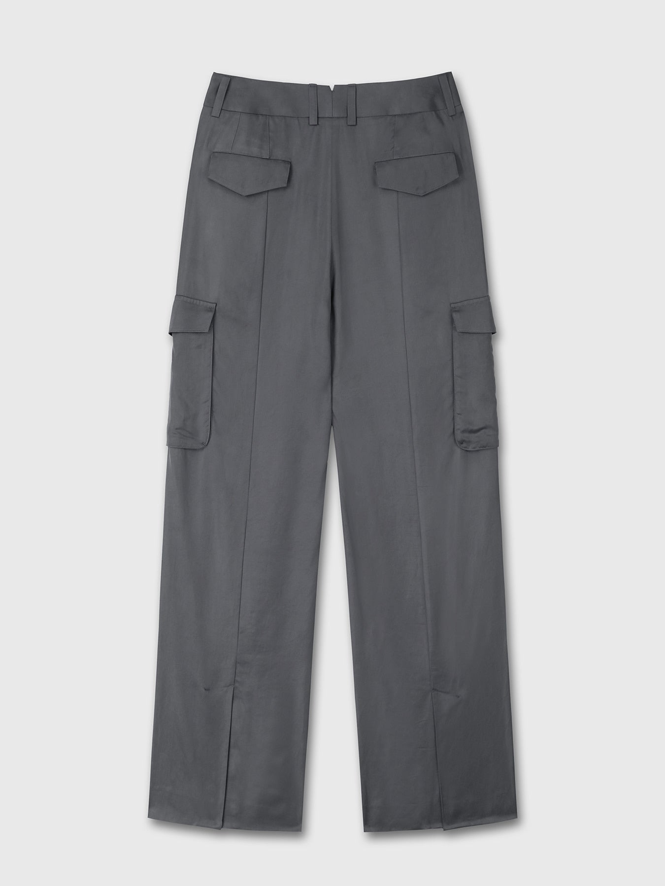 Tonywack - Loose-Fit Satin Cargo Pants (Carbon Grey) product image 8 | TRAB K-Fashion Australia
