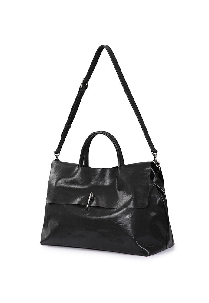 Art if acts - Leather Weekend Bag (Black) product image 5 | TRAB K-Fashion Australia