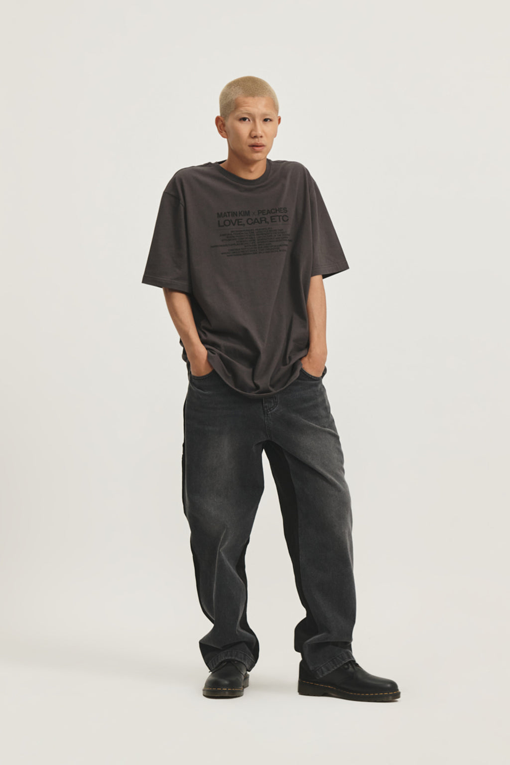 Matin Kim - Peaches Love Car Etc Graphic Top (Charcoal) product image 12 | TRAB K-Fashion Australia