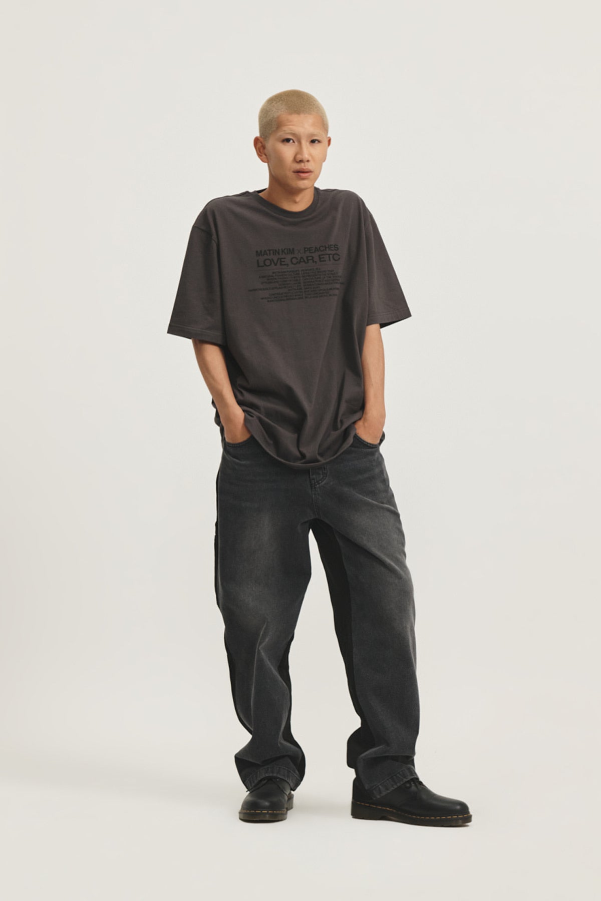 Matin Kim - Peaches Love Car Etc Graphic Top (Charcoal) product image 12 | TRAB K-Fashion Australia