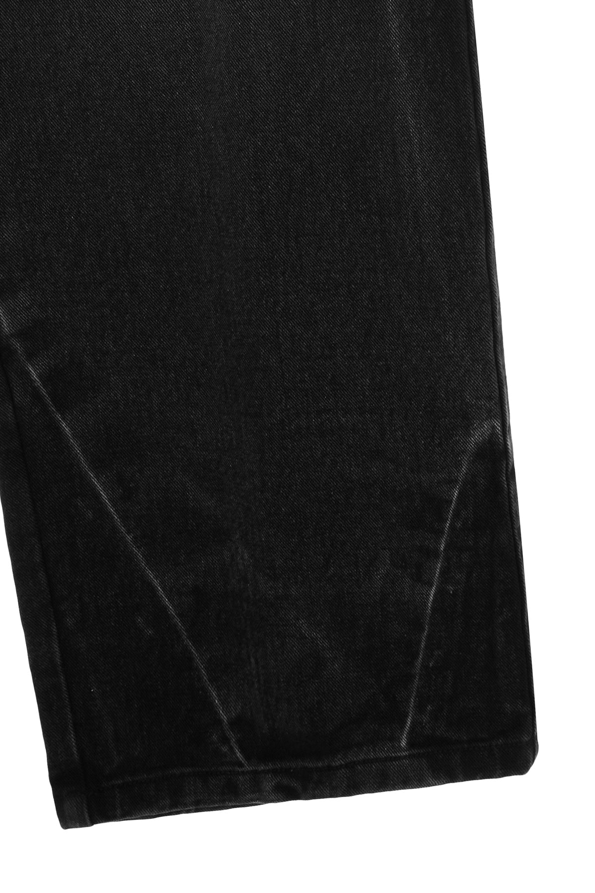 Matin Kim - Hem Washed Point Denim Pants (Black) product image 4 | TRAB K-Fashion Australia