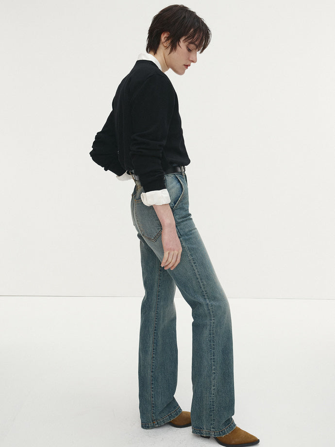 Tonywack - Straight-Leg Denim Jeans Japanese Fabric (Washed Blue) product image 3 | TRAB K-Fashion Australia