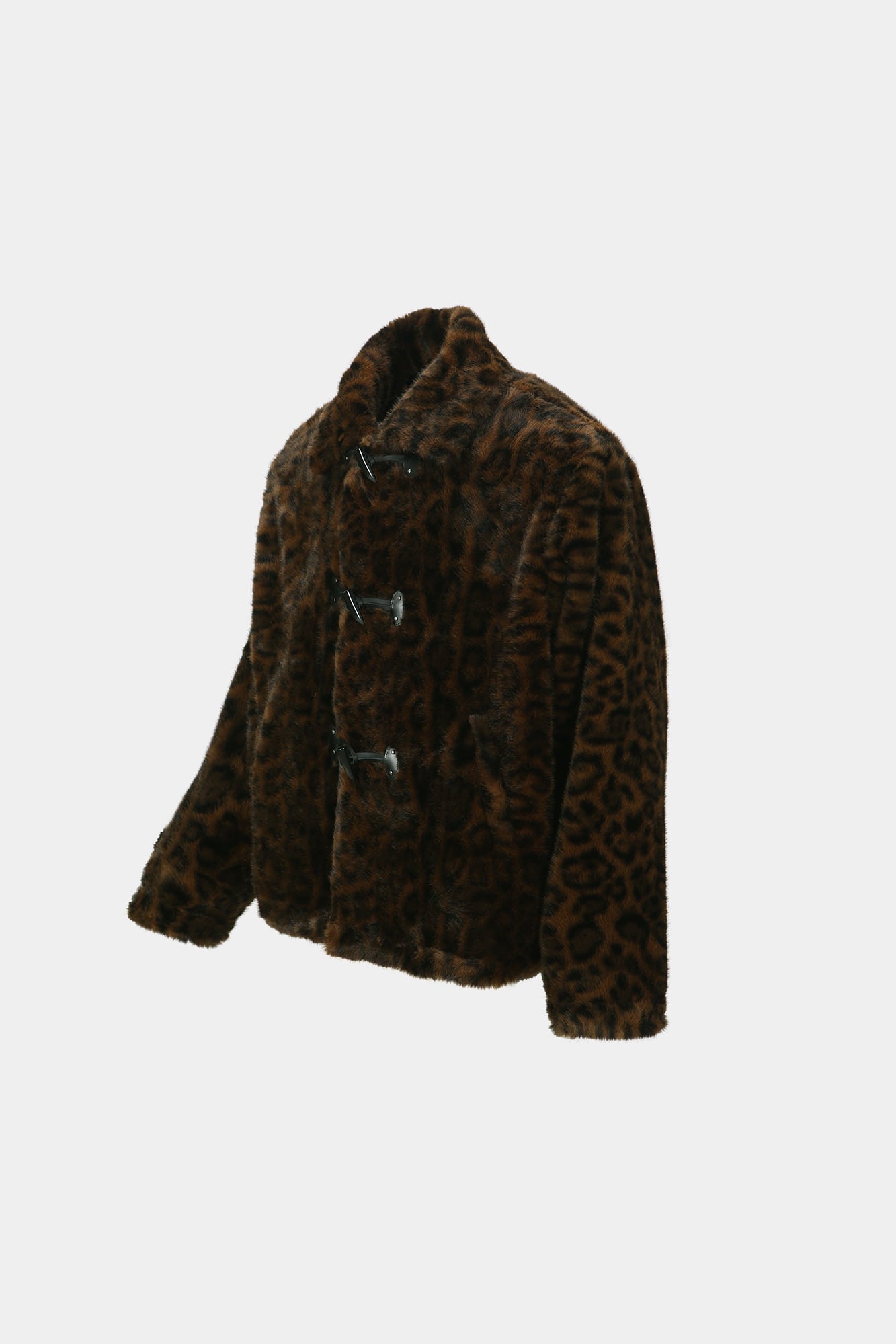 Andersson Bell - Unisex Leopard Fur Duffle Jacket (Brown) product image 16 | TRAB K-Fashion Australia