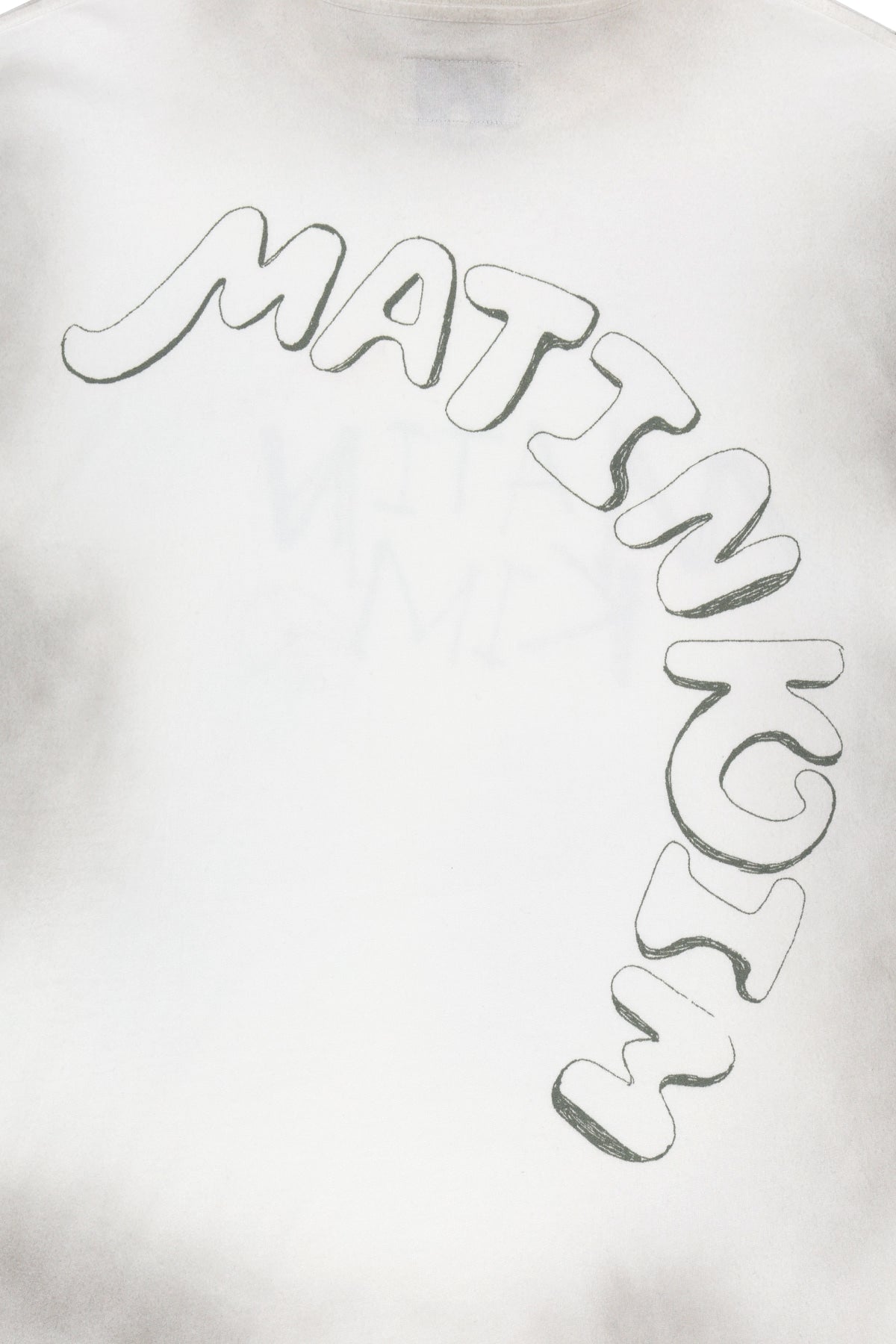 Matin Kim - Vintage Graffiti Logo Top (White) product image 6 | TRAB K-Fashion Australia