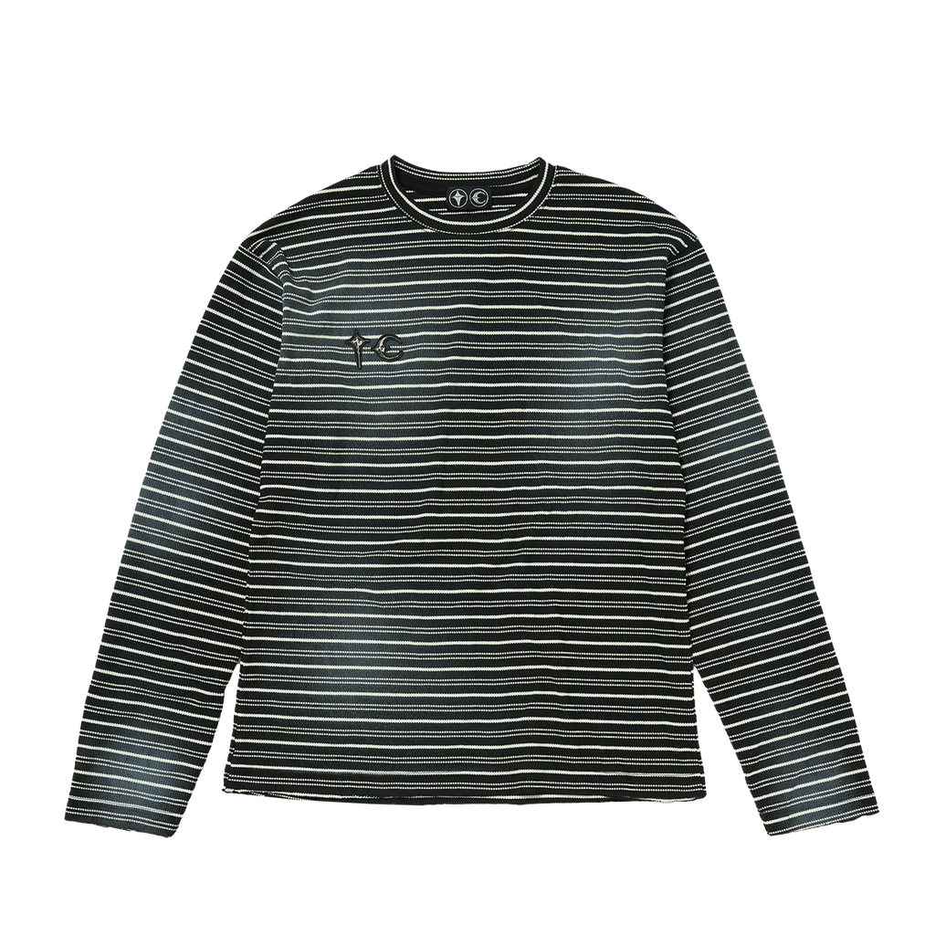 Thug Club - TC Striped Long-Sleeve (Black) product image 1 | TRAB K-Fashion Australia