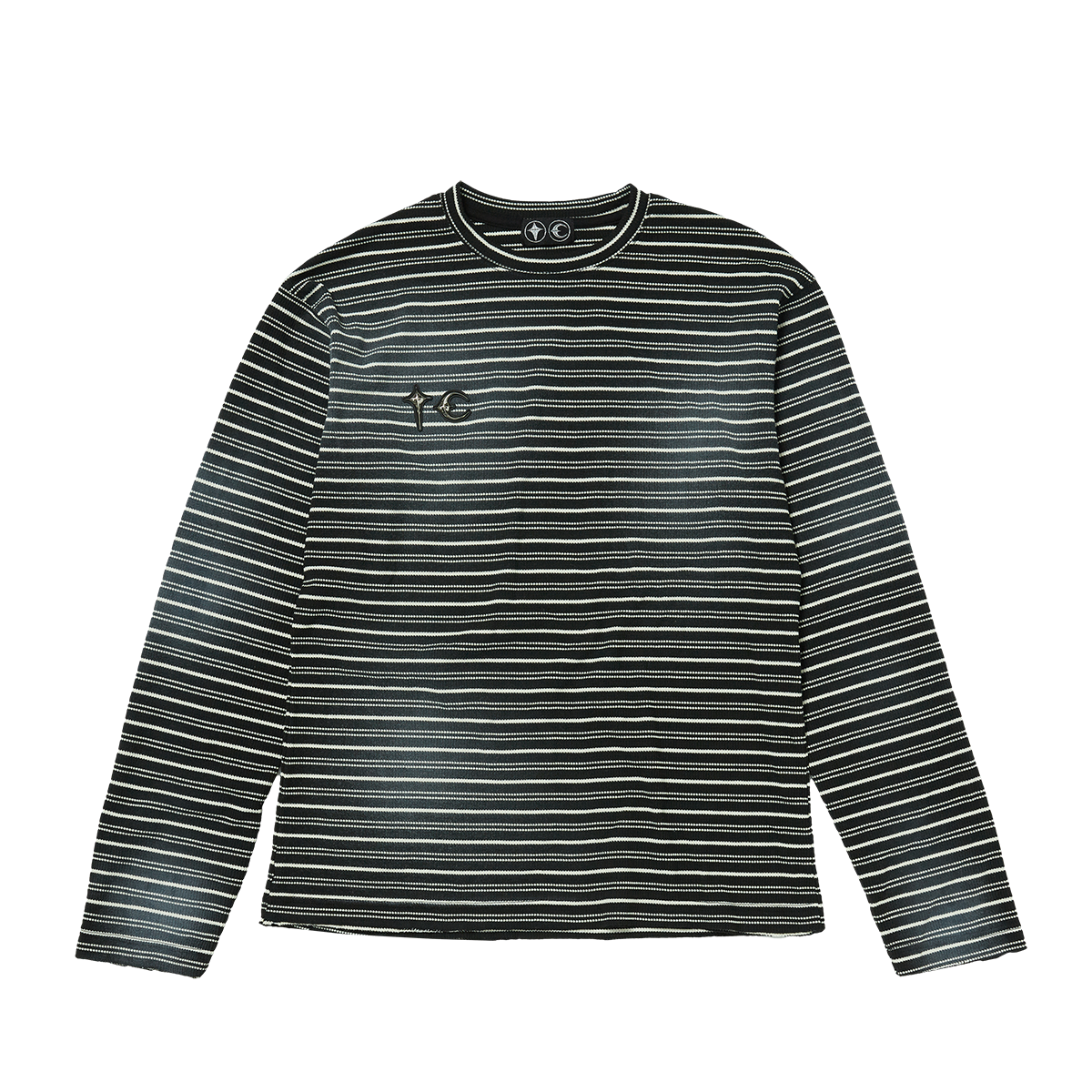 Thug Club - TC Striped Long-Sleeve (Black) product image 1 | TRAB K-Fashion Australia