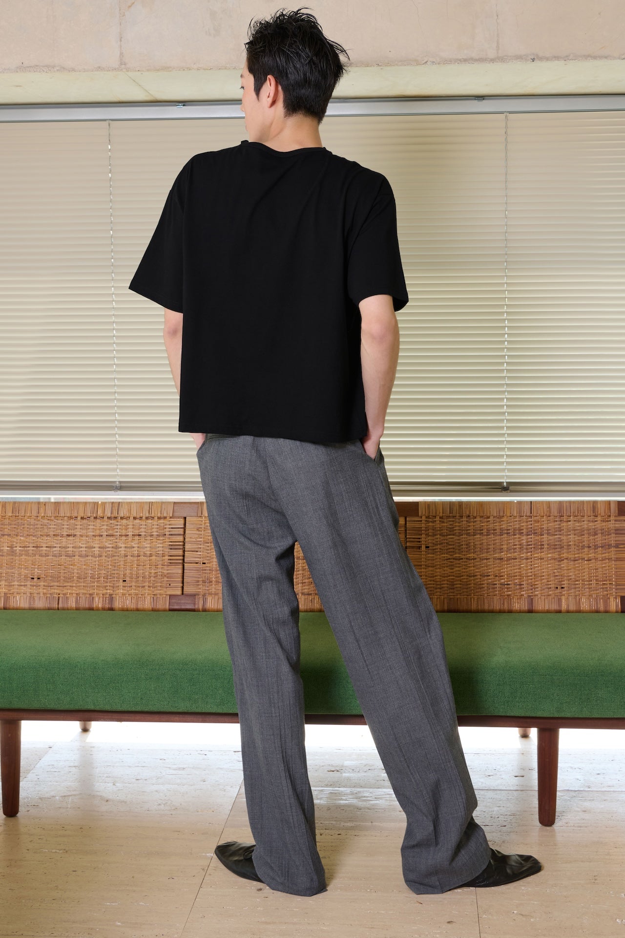 STU - 2 Tuck Crease Slacks (Charcoal) product image 12 | TRAB K-Fashion Australia