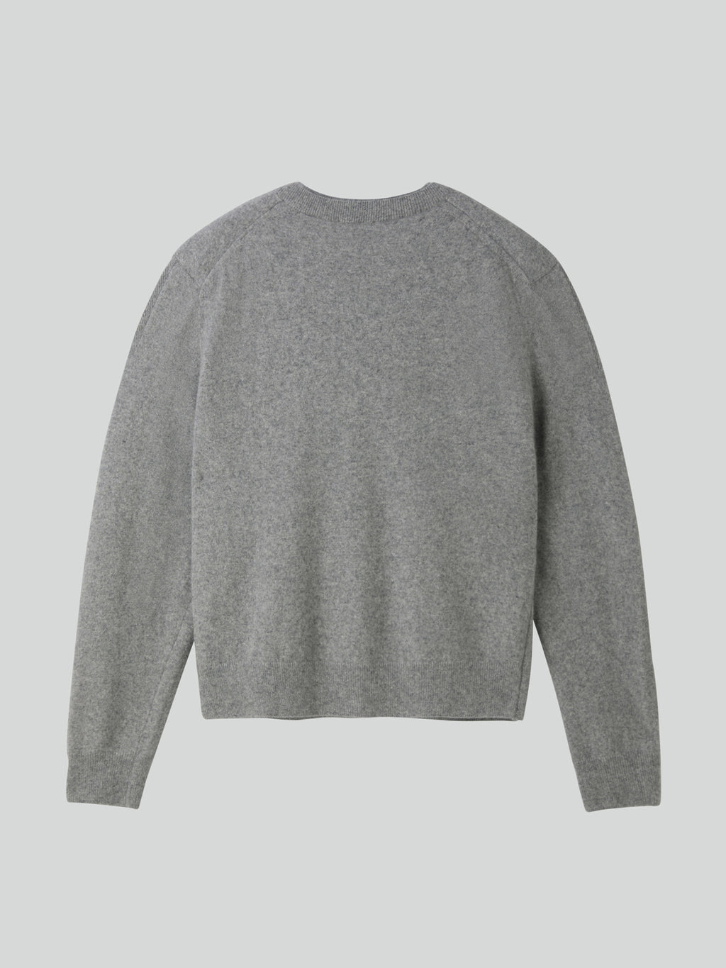 Recto - Crew Neck Layered Cardigan Knit Top (Melange Grey) product image 9 | TRAB K-Fashion Australia