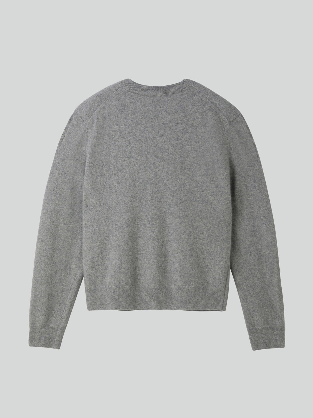 Recto - Crew Neck Layered Cardigan Knit Top (Melange Grey) product image 9 | TRAB K-Fashion Australia