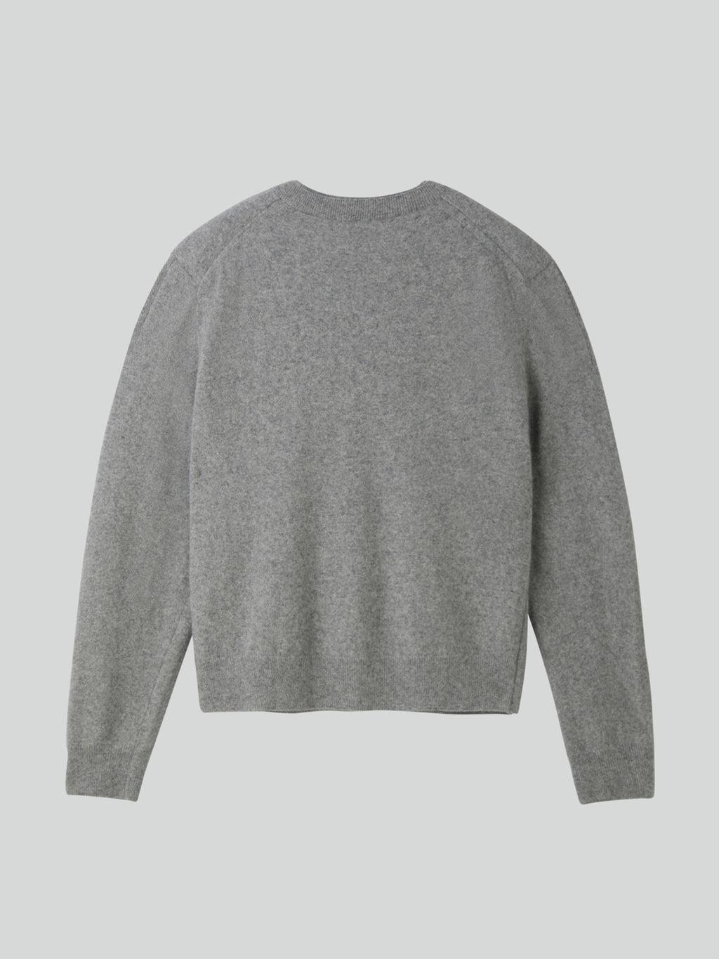 Recto - Crew Neck Layered Cardigan Knit Top (Melange Grey) product image 9 | TRAB K-Fashion Australia