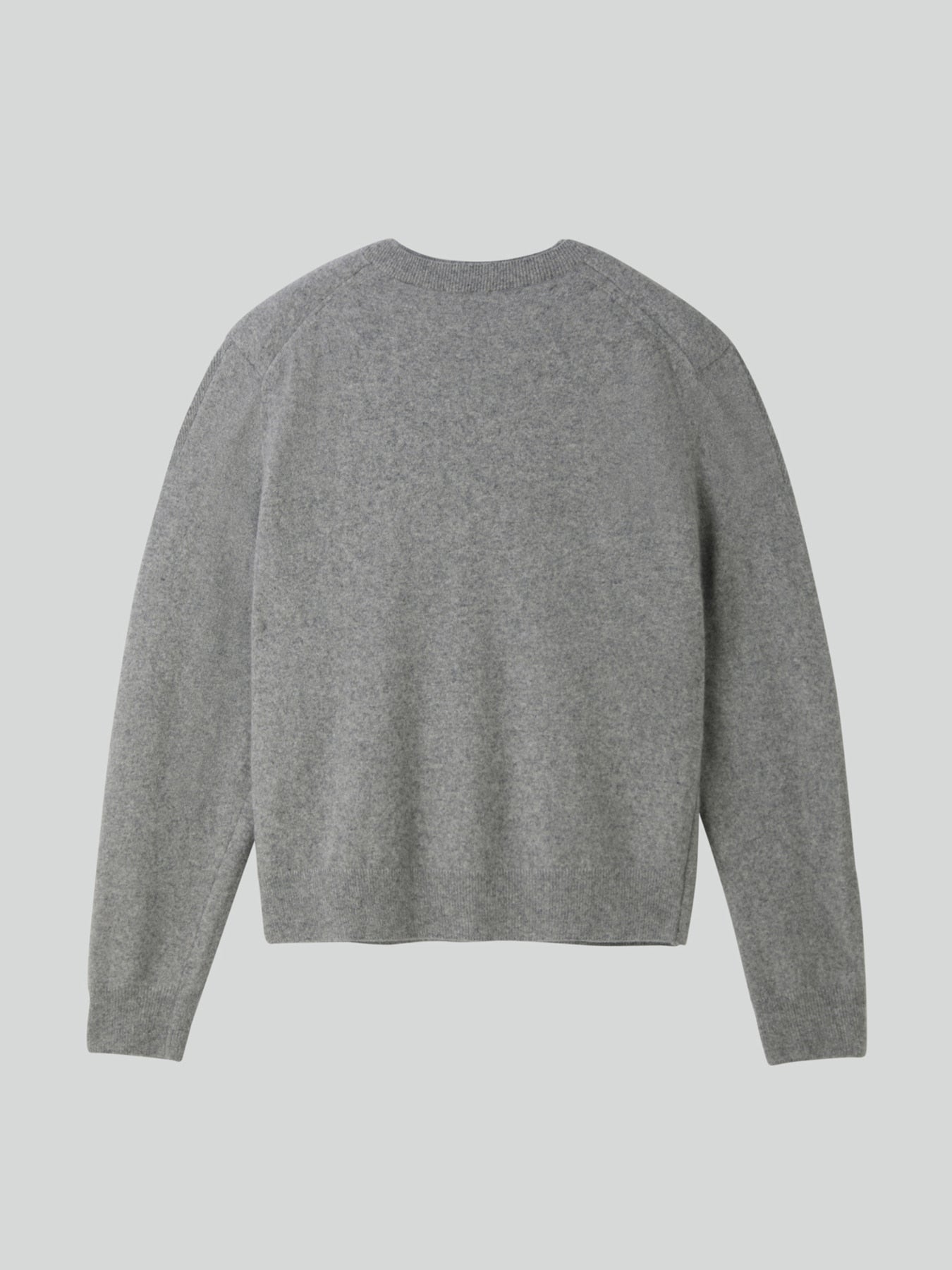 Recto - Crew Neck Layered Cardigan Knit Top (Melange Grey) product image 9 | TRAB K-Fashion Australia