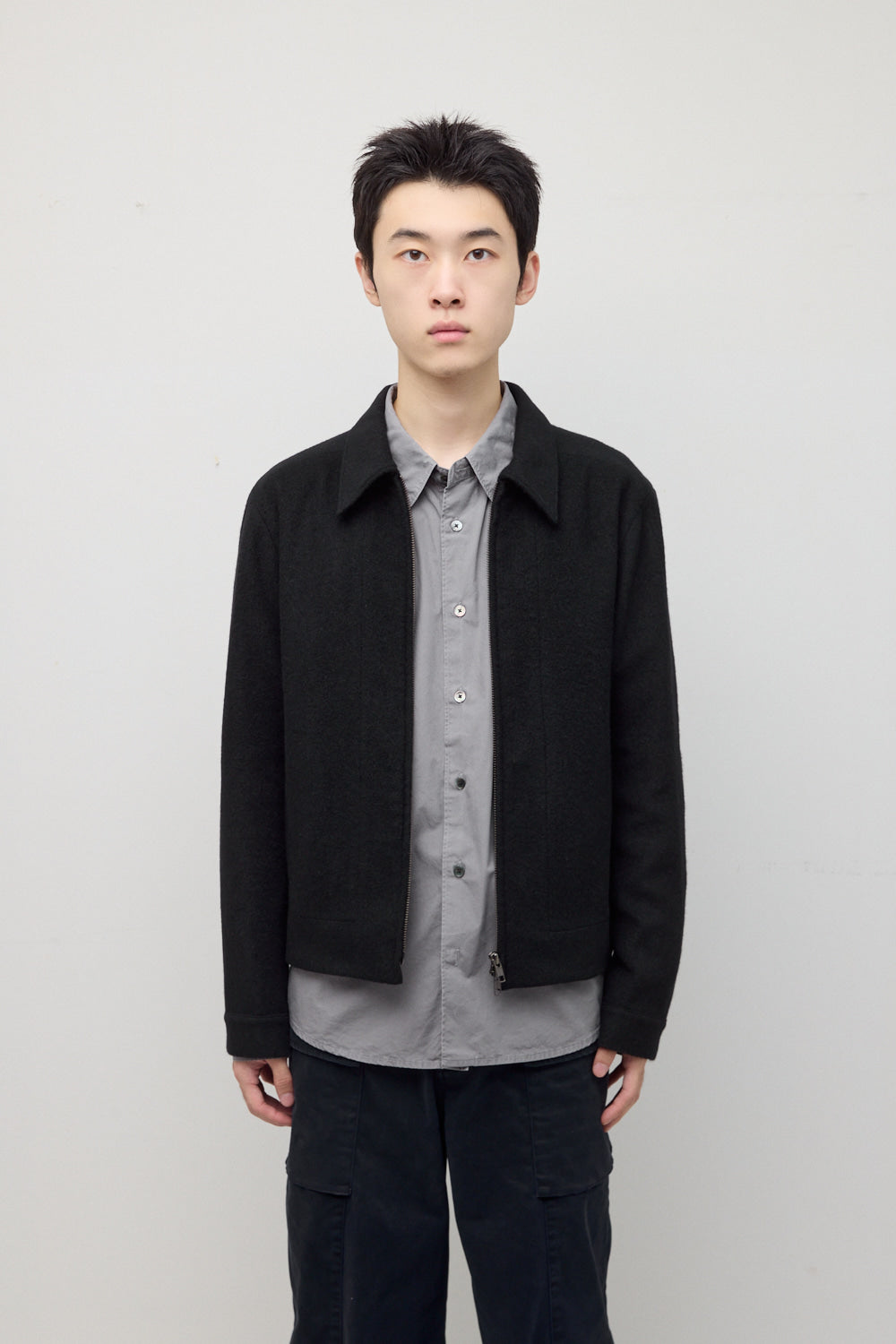 Hatchingroom - Drizzler Jacket Gauze Wool (Black) product image 7 | TRAB K-Fashion Australia