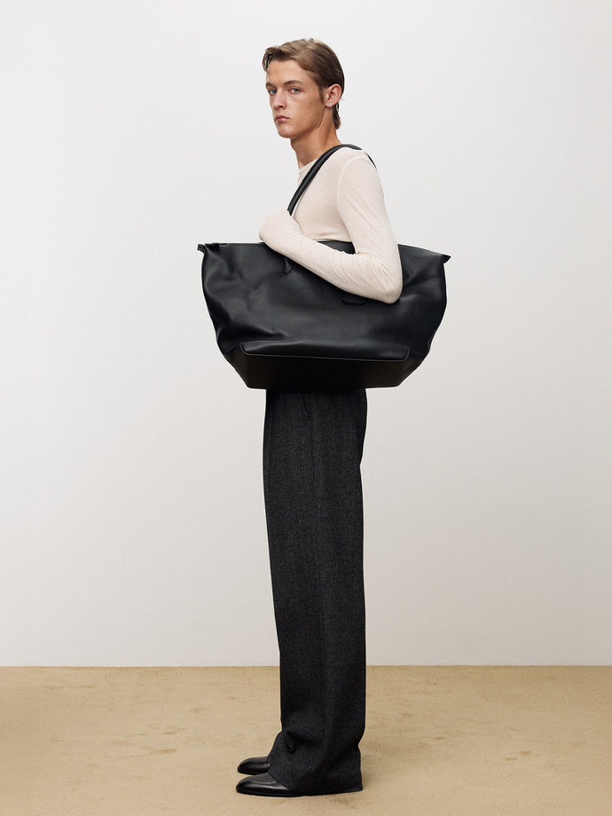 Tonywack - Sheer Wool Ribbed Knit Top (Ivory) product image 3 | TRAB K-Fashion Australia