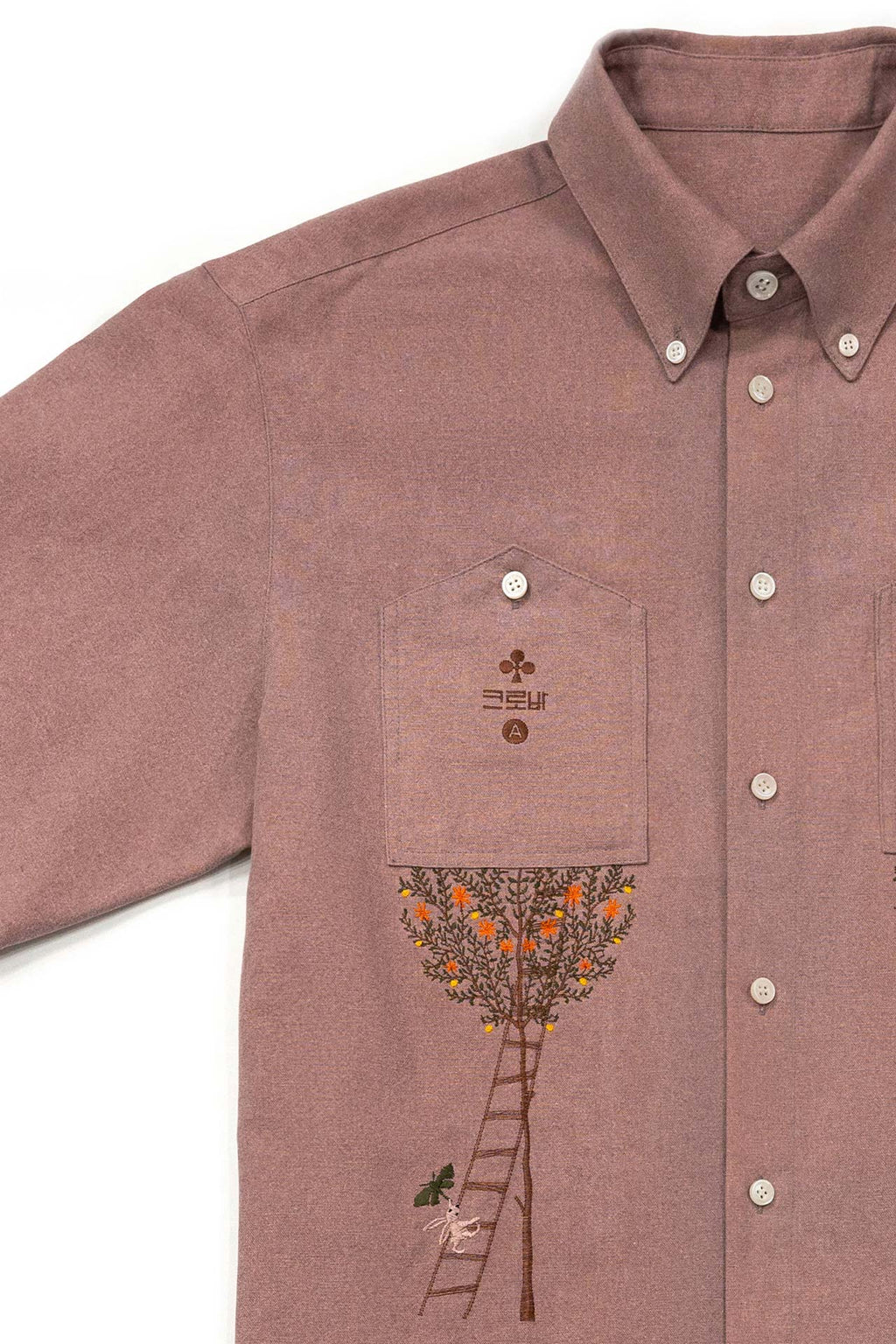 Ioedle - Root House Embroidered Shirt (Pink) product image 4 | TRAB K-Fashion Australia