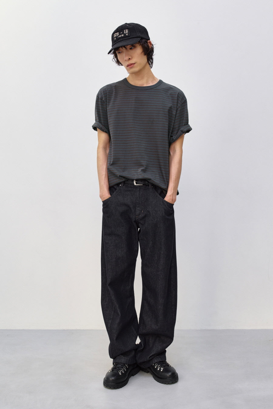 Insilence - Location Patch 6-Panel Cap (Black) product image 1 | TRAB K-Fashion Australia