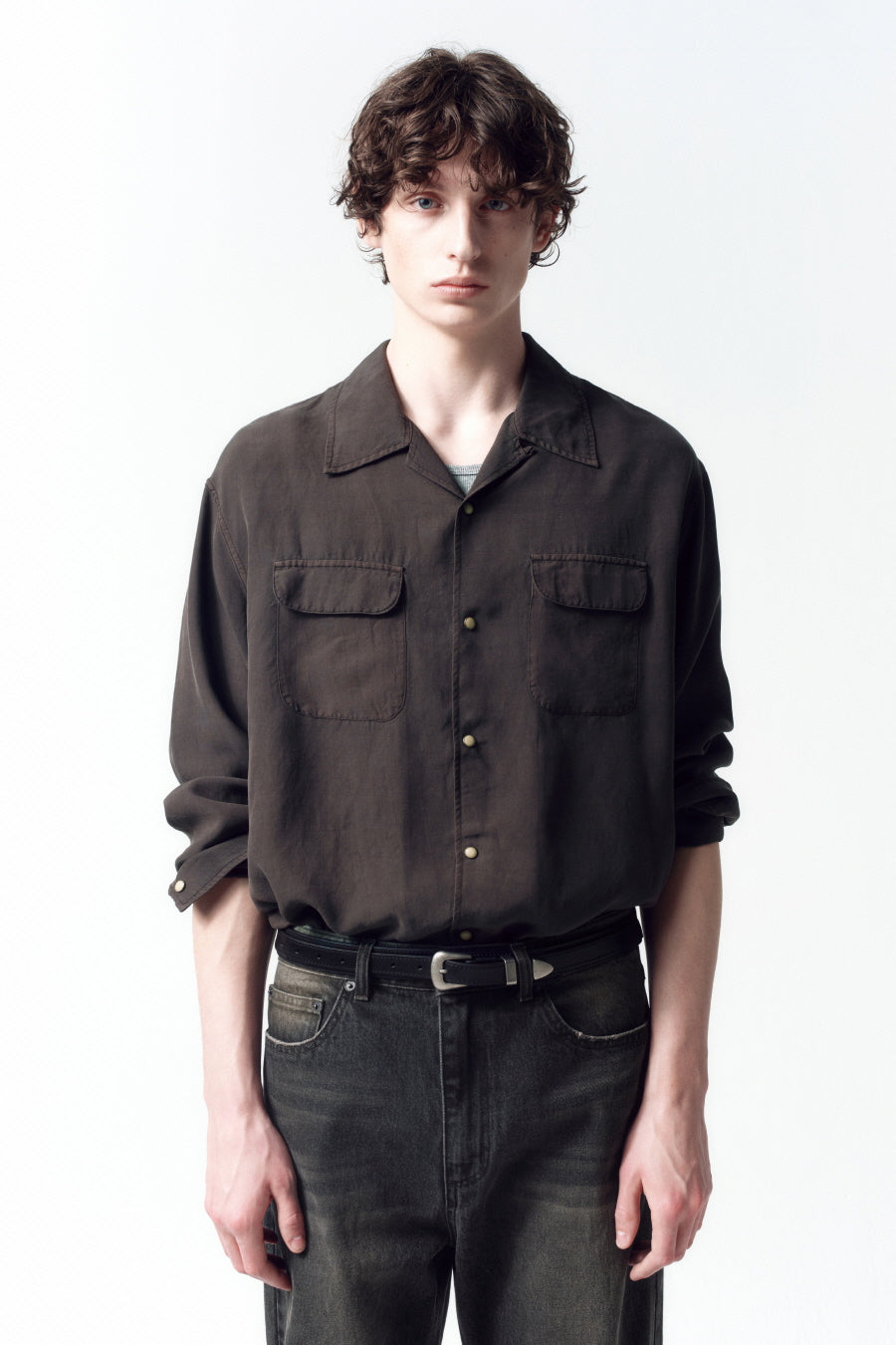 Insilence - Minimalist Western Belt (Black) product image 1 | TRAB K-Fashion Australia