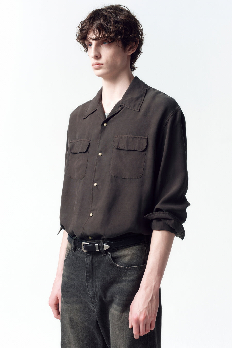 Insilence - Minimalist Western Belt (Black) product image 2 | TRAB K-Fashion Australia