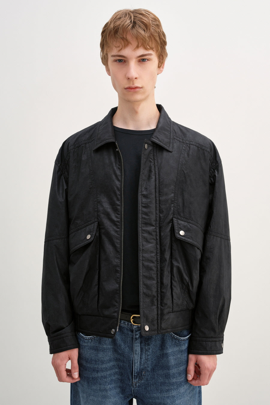 Insilence - Oversized Chintz Blouson (Black) product image 3 | TRAB K-Fashion Australia