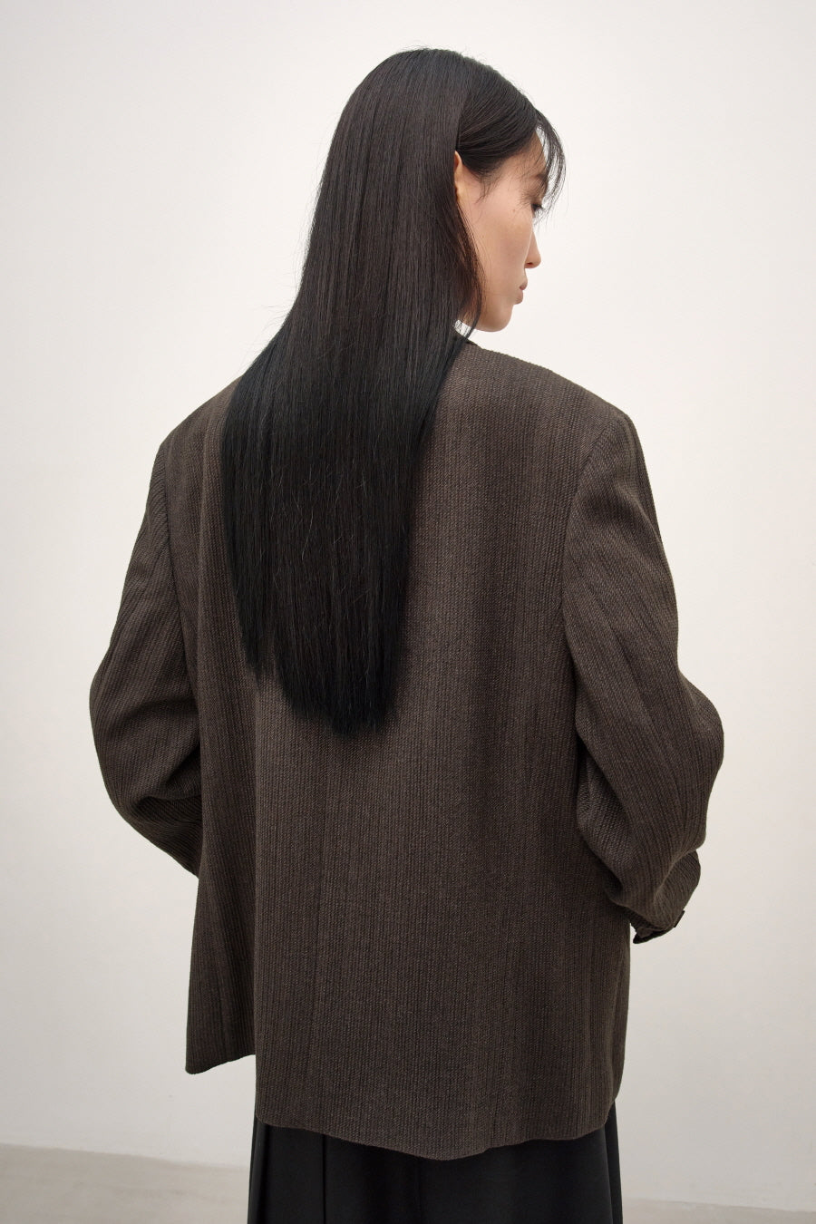 Insilence - Oversize Wool Blazer (Brown) product image 5 | TRAB K-Fashion Australia