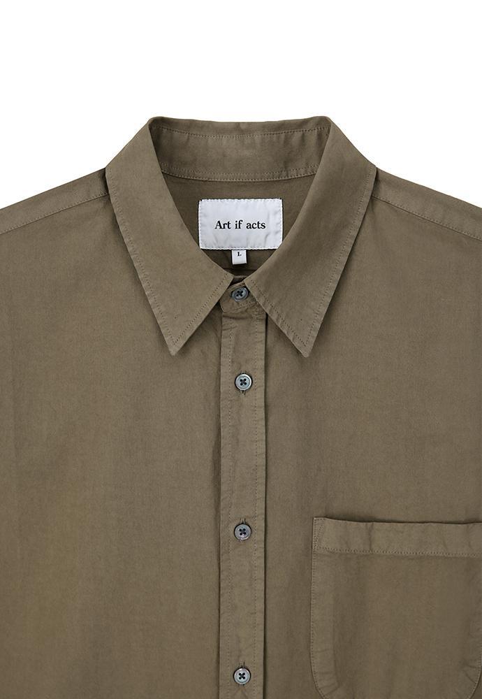 Art if acts - Saint Garment-dyed Shirt (Mud) product image 8 | TRAB K-Fashion Australia