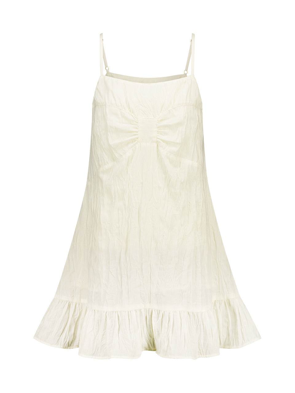Margarin Fingers - Wrinkle Ribbon One-Piece (Cream) product image 2 | TRAB K-Fashion Australia