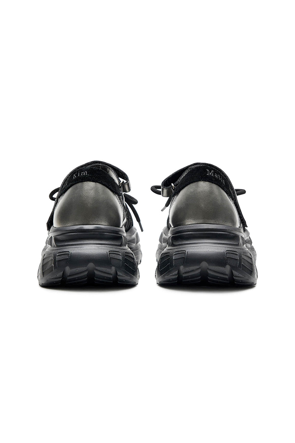Matin Kim - Lace Up Chunky Ballet Sneakers (Dark Silver) product image 4 | TRAB K-Fashion Australia